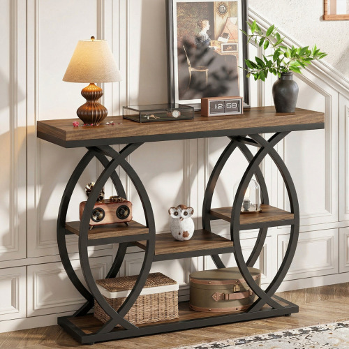 17 Stories Shirlene 39.4" W 4-Tier Console Table New In Box $299