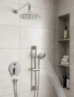 Mondawe Calliope Wall Mounted 2-Function Retro Pressure-Balanced Shower System with 3 Setting Handheld MD-A3815-BN New In Box $499