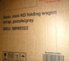 CASTNOO 10 cu. ft. Steel Garden Cart, 225 lb. Capacity Extention Foldable Wagon Cart with Strapping System in Purple New In Box $199 - 2
