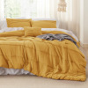 Bedsure King Size 3-Piece Pinch Pleat Comforter Set Boho Bed-in-A-Bag Bedding with Pillowcases for All Season $299