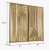 Elysia Abstract Metal Modern Wall D&eacute;cor (2-Piece Set) New In Box $299 - 2