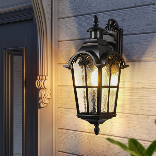 Lark Manor&trade; Antunes Aluminum Wall Light With Dusk to Dawn and Motion Sensor New In Box $199