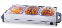 VEVOR Electric Buffet Server & Food Warmer, 25.6" x 15" Portable Stainless Steel Chafing Dish Set with Temp Control & Oven-Safe Pan, Perfect for Catering, Parties, Events, Entertaining, Silver, ETL New In Box $99