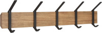 Kate and Laurel Rossmore Farmhouse 5-Hook Wall Hanging Coat Rack, Natural Rustic Wood, Modern Hanging Rack for Coats, Bags, Or Pots and Pans $199