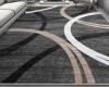 Wrought Studio&trade; 8' x 10' Modern Wave Curve Machine Washable Area Rug in Black $399