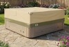 Aoodor Heavy Duty Outdoor Hot Tub Cover with Zipper and Air Vents, 72"W x 72"D x 20"H New In Box $99