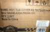 Aoodor Heavy Duty Outdoor Hot Tub Cover with Zipper and Air Vents, 72"W x 72"D x 20"H New In Box $99 - 2