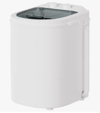 SUNCROWN Portable Washing Machine, 5.5 lbs Capacity, Compact Laundry Washer with Spin Tub & Drain Hose, Perfect for Apartment Dorms RV Home (Grey) $299