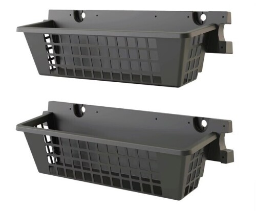 Suncast 25 x 7.25 Inch Basket Accessory for Outdoor Shed, Black (2-Pack) New In Box $299