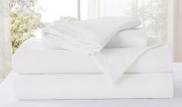 Bedsure 100% Washed Cotton 3-Piece Duvet Cover Oversized Queen, Minimalist Cotton Duvet Cover Linen Like for All Seasons, Plain Simple Bedding Set New In Box $199