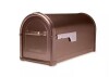 Architectural Mailboxes Hillsborough Copper, Large, Steel, Post Mount Mailbox with Silver Flag New In Box $199