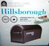 Architectural Mailboxes Hillsborough Copper, Large, Steel, Post Mount Mailbox with Silver Flag New In Box $199 - 2