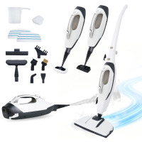 Gleehill 13-in-1 Foldable Steam Mop with Detachable Handheld Cleaner - Floor-to-Above-Floor Multi-Surface Cleaning ZQTB-YB New in Box $199
