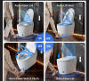 BCANHOME Smart Toilet with Tankless Bidet Wash, Auto Open Lid, 1.28 Gallons Auto Dual Flush, Heat Seat, Warm Wash/Dryer, Soft Closing, Remote Control SMT2209C New in Box $2899 - 2