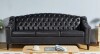 Charlton Home Denishia 79.92'' Faux Leather Sofa in Black New in Box $999