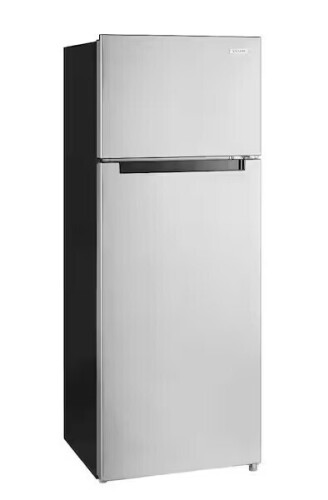 Vissani 7.2 cu. ft. Top Freezer Refrigerator in Fingerprint Resistant Stainless Steel Look New in Box $699