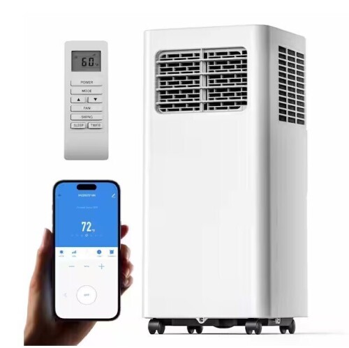 Simzlife 14000 BTU Portable Air Conditioner 700 sq. ft. with Dehumidifier with Remote and Wifi Enabled in White,App Control New in Box $699