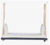 Dakota Fields Outdoor Patio Wooden Swing Chair, Hanging Porch Swing Bench With Cushion And Pillows, 10.8Ft Hemp Ropes New in Box $499
