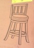 Darby Home Co Rotating Bar Stool Traditional Padded Faux Leather Swivel Bar Stool with Footrest for Kitchen Island, Counter Height New in Box $399 - 2