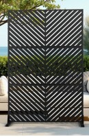 UfuryRide 72" H Outdoor Privacy Screen, Freestanding Decorative Privacy Panel New in Box $299