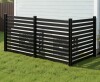 Vevor 3 Panels Outdoor Privacy Screen, 50 x 48 in Air Conditioner Fence with 27.6 in Ground Stakes, Pool Equipment Enclosure, Vinyl Privacy Fence, Black, Ideal for Trash Can and A/C Units New in Box $299