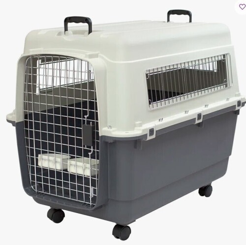 Tucker Murphy Pet Humphrey Plastic Collapsible Pet Crate with 1 Door XL New in Box $299