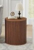 Latitude Run&reg; Fluted Round End Table New In Box $299