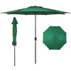 Abba Patio 9' Lyon Market Umbrella with Crank Lift, Dark Green, New in Box $299