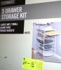 Everbilt 34.76 in. H x 17.13 in. W White Steel 5-Drawer Close Mesh Wire Basket New In Box $199 - 2