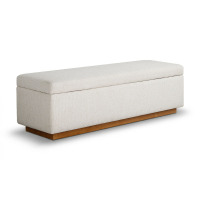 Latitude Run&reg; Modern 60" Chenille Weave Upholstered Storage Bench with Hidden Lift Top New Shelf Pull $499