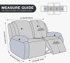 Brayden Studio&reg; Wald 2 Seat Stretch Recliner Chair Covers, Reclining Couch Covers Sofa Slipcover $199 - 2