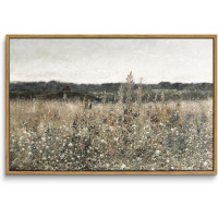 ToccoLeggero Framed Canvas Wall Art Vintage Decor, Wildflower Field Vintage Wall Art Canvas Prints, Modern Farmhouse Bathroom Home Wall Decor, 24"X24" / Ebern Designs Matisse CCCLXXXV Framed Print - Solid Wood, 24" x 30" New In Box Assorted $199