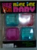 Needoh Nice Ice Baby Fidget Cube Set, 4 Pack Super Solid Squish Sensory Toys New In Box - 2
