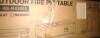 Better Homes & Gardens Modern 42 in Rectangle Propane Fire Pit Table with Tank Hideaway, Black New Shelf Pull $399 - 2