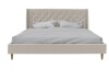 Novogratz Her Majesty Tufted Upholstered Bed Frame, King, Ivory Velvet (2 Boxes) New in Box $599
