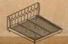 Novogratz Her Majesty Tufted Upholstered Bed Frame, King, Ivory Velvet (2 Boxes) New in Box $599 - 2