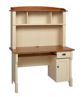 Realspace&reg; Shore Mini Solutions Computer Desk With Hutch, Antique White New In Box $399