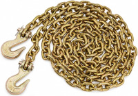 Littflowrsea 1/2 Chain with Hooks, 10 ft Grade 80 Trailer Chains Transport Binder Chain New $99