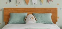 Wade Logan&reg; Twin Size Beenish Solid Wood Panel Headboard New In Box $299