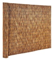 VEVOR Natural Reed Fencing, 4 ft x 16.4 ft, Decorative Natural Reed Fencing Roll, Decorative Fence for Backyard Divider, Privacy Screen Panel, Brown New $99