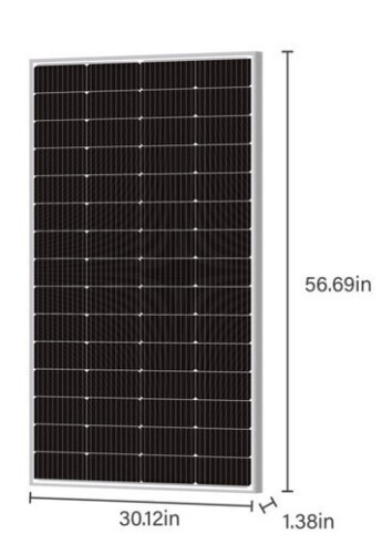 Newpowa NPA220S-12J 220W 12V Monocrystalline Solar Panel New In Box $399