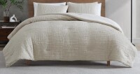 Kenneth Cole Serenity Wavy Lines Reversible Queen 3-Piece Comforter Set $299