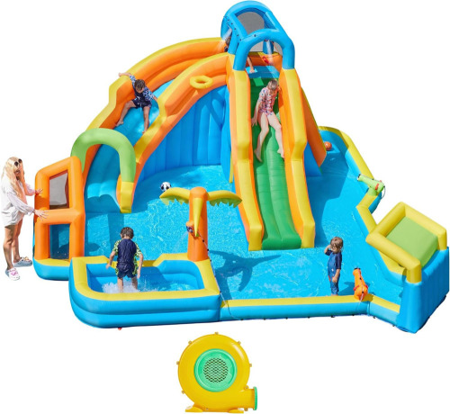 Yaheetech Inflatable Bounce House, 11-in-1 Outdoor Blow Up Water Slide $699
