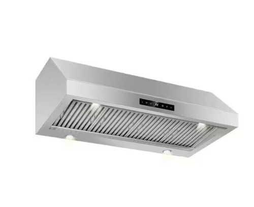 Denjol 48 in. 1200 CFM Ducted Under Cabinet Range Hood with 4-Speed Fan, Gesture and Touch Control in Stainless Steel New in Box $1299