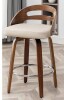 Corrigan Studio Hesson Swivel Faux Leather Low Back Bar Stool $399