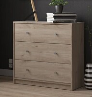 Wade Logan Clanton 28.50'' W 3 - Drawer Dresser - Color Jackson Hickory - 70332hl, New in Box $299