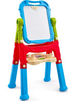 VEVOR Art Easel for Kids, 2-in-1 Double-Sided Kid's Art Easel with Magnetic Whiteboard & Chalkboard, Adjustable Standing Rotatable Removable Drawing Board with Painting Accessories for Boys and Girls New In Box $99