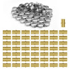 VEVOR Pipe Fittings, 3/4" 50PCS Brass Pipe Fittings, Clamp-style Straight-Through Pipe Connector Brass Air Fittings, Heavy Duty Plumbing Fittings Tube Adapter for Heating/Shower Systems, Water Pipes New In Box $99