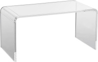 VEVOR U-Shaped Clear Acrylic End Table, Transparent Acrylic Side Table, 32 in. x 15.8 in. x 16.3 in. for Coffee, Drink, Food, Snack Used in Living Room, Courtyard, Terrace New In Box $299