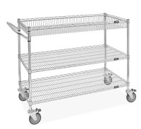 Uline Wire Basket Cart - 48 x 24 x 40" New In Box $299